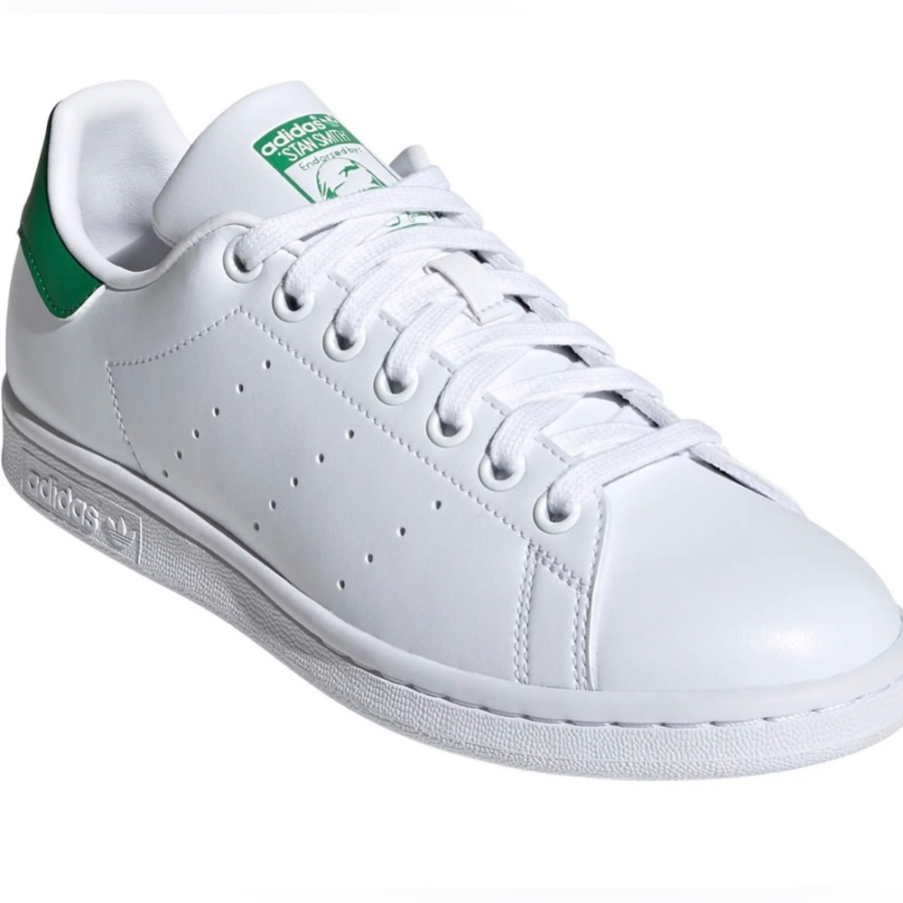 Adidas white green Originals Stan Smith classic minimalist sneakers trainers